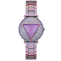 Guess Trend Diamonds Purple Dial Purple Steel Strap Watch for Women - GW0512L4