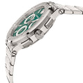 Versace Grace Chronograph Quartz Green Dial Silver Steel Strap Watch For Men - VEZ900121