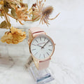 Michael Kors Pyper Quartz White Dial Pink Leather Strap Watch For Women - MK2741