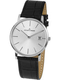 Michael Kors Portia Quartz White Dial Black Leather Strap Watch For Women - MK2658