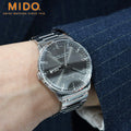 Mido Commander II Automatic Chronometer Grey Dial Silver Steel Strap Watch For Men - M021.431.11.061.00