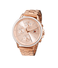 Tommy Hilfiger Carly Rose Gold Dial Rose Gold Stainless Steel Strap Watch for Women - 1781788