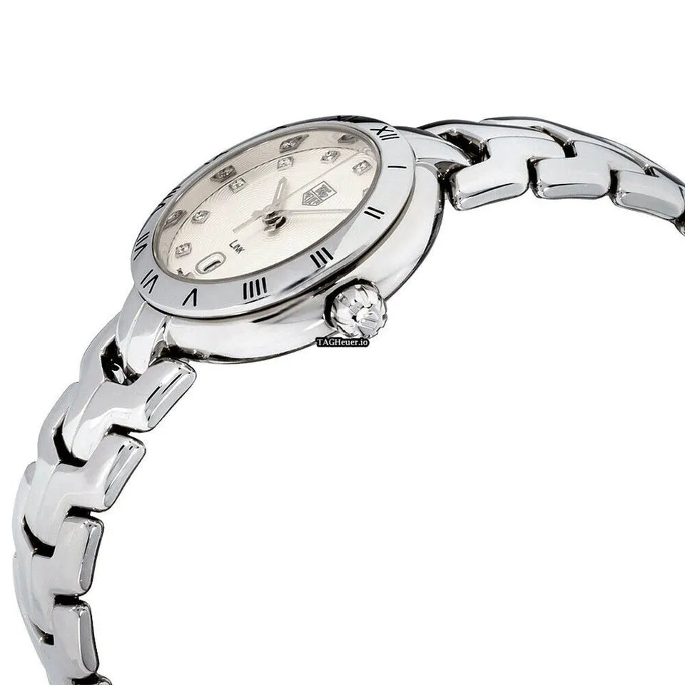 Tag Heuer Link Diamonds Mother of Pearl Dial Silver Steel Strap Watch for Women -  WAT1417.BA0954