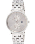 Tommy Hilfiger Jenna Quartz White Dial Silver Steel Strap Watch for Women - 1782068