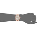 Michael Kors Slim Runway White Dial Rose Gold Steel Strap Watch For Women - MK3804