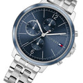 Tommy Hilfiger Casual Quartz Blue Dial Silver Steel Strap Watch For Women - 1782188