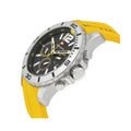 Tommy Hilfiger Sports Multi-Function Black Dial Yellow Rubber Strap Watch for Men - 1791144