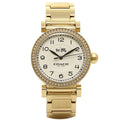 Coach Madison White Dial Gold Steel Strap Watch for Women - 14502397