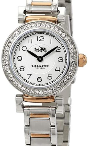 Coach Madison Silver Dial Two Tone Steel Strap Watch for Women - 14502404