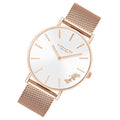 Coach Perry White Rose Gold Mesh Bracelet Watch for Women - 14503126