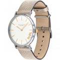 Coach Perry White Dial Champagne Leather Strap Watch for Women - 14503157