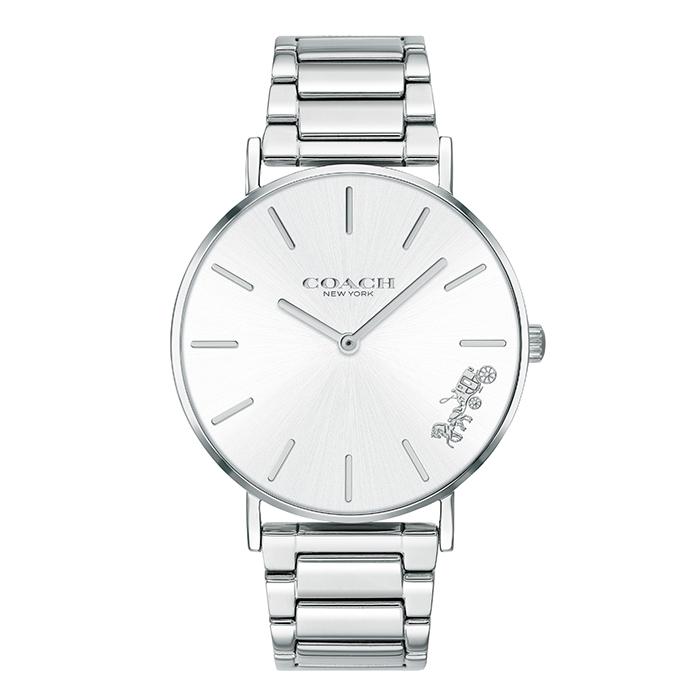 Coach Perry Silver Dial Silver Steel Strap Watch for Women - 14503344