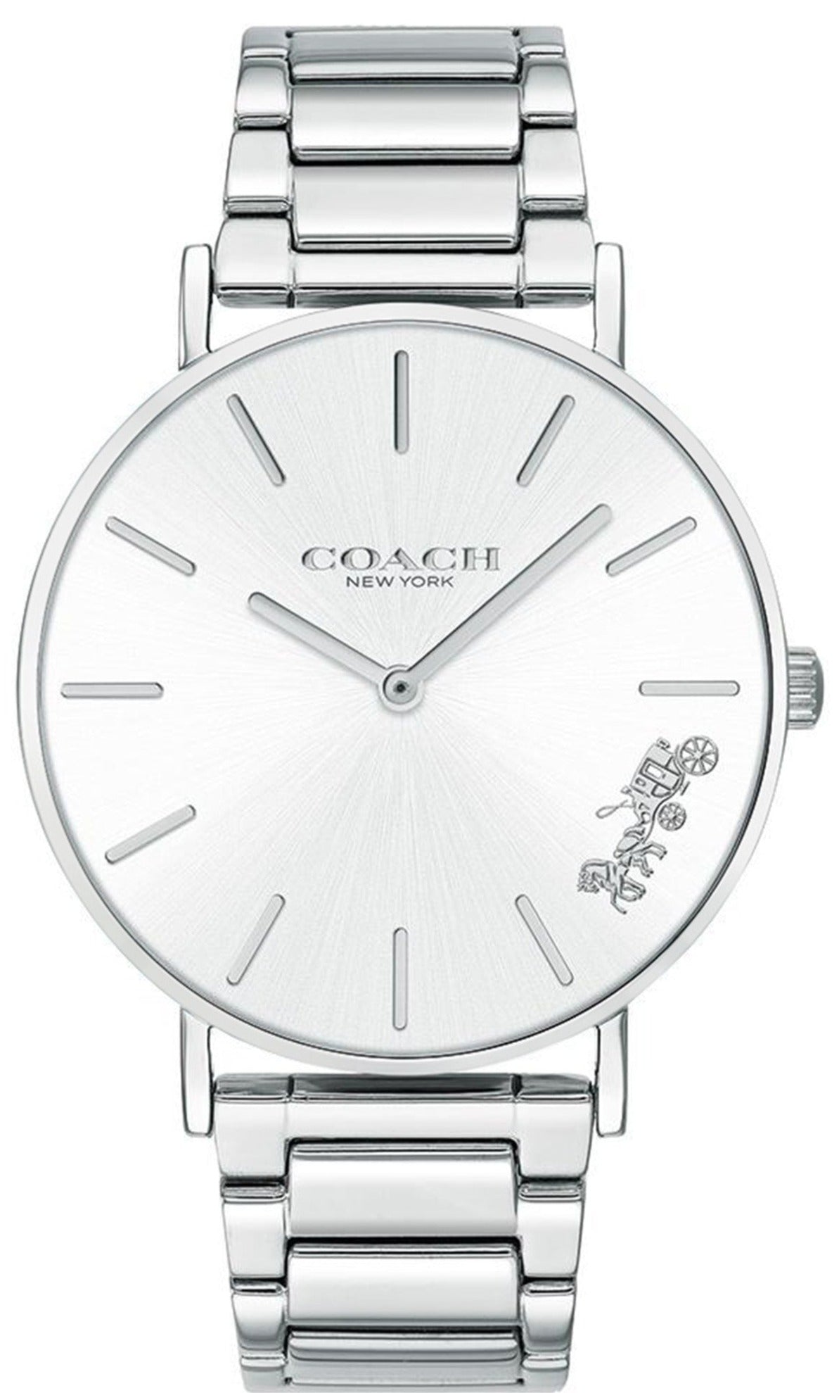 Coach Perry Silver Dial Silver Steel Strap Watch for Women - 14503344