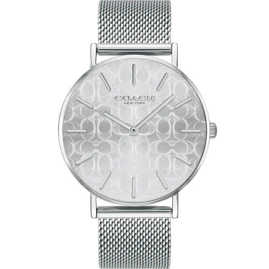 Coach Perry Quartz Silver Dial Silver Mesh Bracelet Watch for Women - 14503384