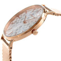 Coach Perry Silver Dial Rose Gold Mesh Bracelet Watch for Women - 14503386