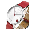 Coach Perry White Dial Red Leather Strap Watch for Women - 14503515