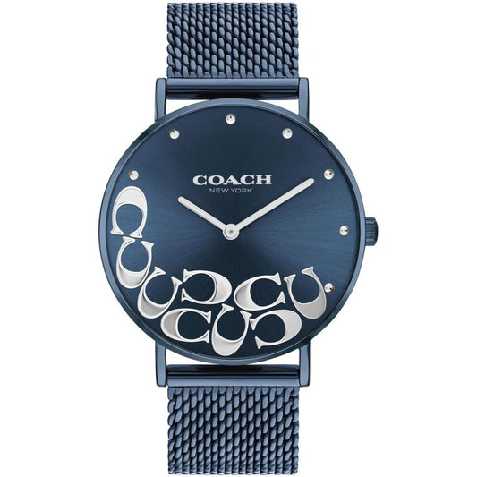 Coach Perry Blue Dial Blue Mesh Bracelet Watch for Women - 14503824