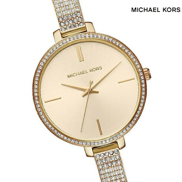 Michael Kors Jaryn Quartz Gold Dial Gold Steel Strap Watch For Women - MK3784