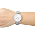 Hugo Boss Allusion Quartz Silver Dial Silver Steel Strap Watch For Women - 1502414