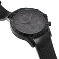 Hugo Boss Rafale Chronograph Black Dial Black Leather Strap Watch For Men - 1513456