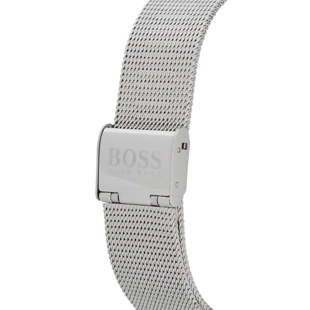 Hugo Boss Horizon Quartz Blue Dial Silver Mesh Bracelet Watch For Men - 1513541