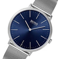 Hugo Boss Horizon Quartz Blue Dial Silver Mesh Bracelet Watch For Men - 1513541