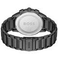 Hugo Boss Dapper Chronograph Black Dial Black Steel Strap Watch For Men - 1513929