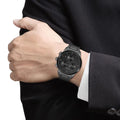 Hugo Boss Dapper Chronograph Black Dial Black Steel Strap Watch For Men - 1513929