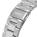 Hugo Boss Energy Chronograph Black Dial Silver Steel Strap Watch For Men - 1513971