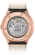 Mido Commander Automatic Black Dial Black Leather Strap Watch For Men - M021.407.36.411.00