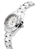 Tag Heuer Aquaracer Diamonds Mother of Pearl Dial Silver Steel Strap Watch for Women - WBD1414.BA0741