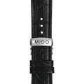 Mido Comander II Automatic Chronometer Silver Dial Black Leather Strap Watch For Men - M021.431.16.031.00