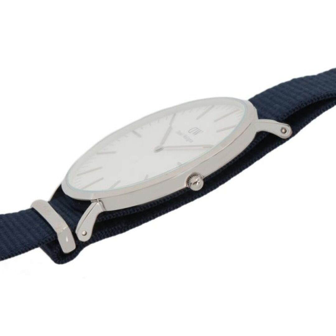 Daniel Wellington Classic Bayswater White Dial Blue NATO Strap Watch For Men - DW00100276