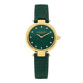 Coach Park Analog Green Dial Green Leather Strap Watch for Women - 14503534