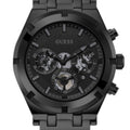 Guess Continental Chronograph Black Dial Black Mesh Strap Watch For Men - GW0582G3