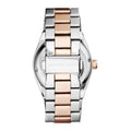 Michael Kors Channing Quartz Red Dial Two Tone Steel Strap Watch For Women - MK6114