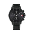 Tommy Hilfiger Daniel Black Dial Black Steel Strap Watch for Men - 1710414