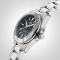 Tag Heuer Aquaracer Quartz Black Dial Silver Steel Strap Watch for Women - WBD1410.BA0741