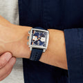 Tag Heuer Monaco Gulf Automatic Chronograph Blue Dial Blue Leather Strap Watch for Men - CBL2115.FC6494