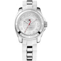 Tommy Hilfiger K2 White Dial White Rubber Strap Watch for Women - 1781306