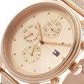 Tommy Hilfiger Blake Chronograph Rose Gold Dial Rose Gold Mesh Bracelet Watch For Women - 1781907