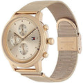 Tommy Hilfiger Blake Chronograph Rose Gold Dial Rose Gold Mesh Bracelet Watch For Women - 1781907