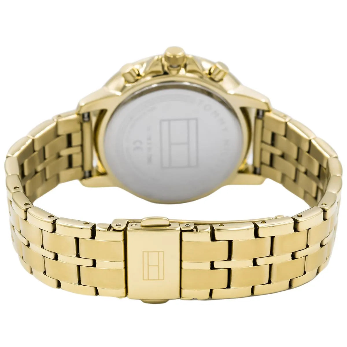 Tommy Hilfiger Madison Quartz Gold Dial Gold Steel Strap Watch For Women - 1782189