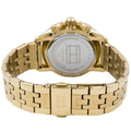 Tommy Hilfiger Harper Chronograph White Dial Gold Steel Strap Watch For Women - 1782223