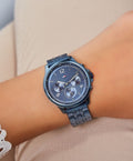 Tommy Hilfiger Harper Quartz Blue Dial Blue Steel Strap Watch For Women - 1782227