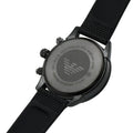 Emporio Armani Mario Chronograph Quartz Black Dial Black Nylon Strap Watch For Men - AR11453