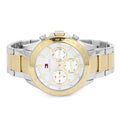 Tommy Hilfiger Hudson Chronograph White Dial Two Tone Steel Strap Watch For Men - 1791226