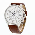 Tommy Hilfiger Dean Quartz Multifunction White Dial Brown Leather Strap Watch for Men - 1791274