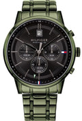 Tommy Hilfiger Quartz Black Dial Black Steel Strap Watch for Men - 1791634