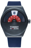 Tommy Hilfiger Monogram Pop Quartz Blue Dial Blue Silicone Strap Watch For Men - 1791775